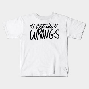 Women’s wrongs v2 Kids T-Shirt